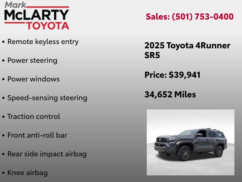 Certified 2025 Toyota 4Runner SR5 AWD/4WD image 30