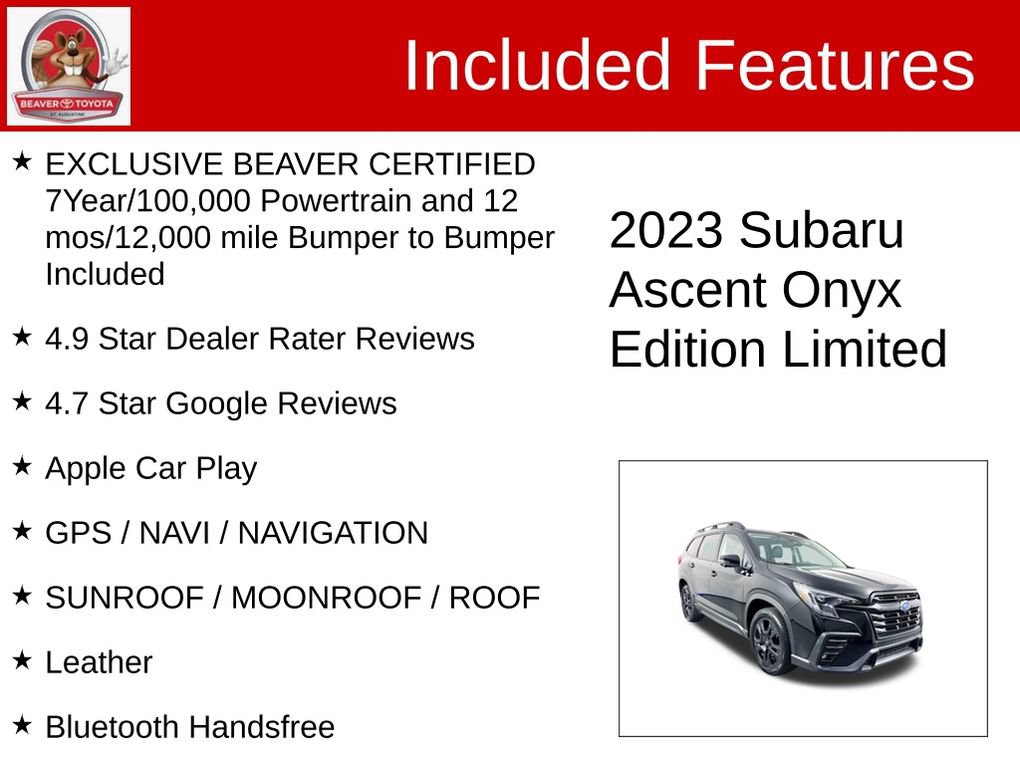 Used 2023 Subaru Ascent Onyx Edition Limited image 4