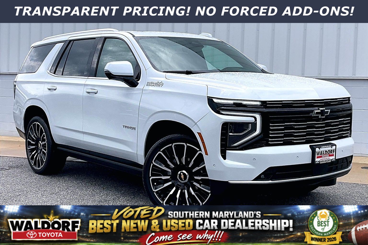 Used 2026 Chevrolet Tahoe High Country AWD/4WD image 1