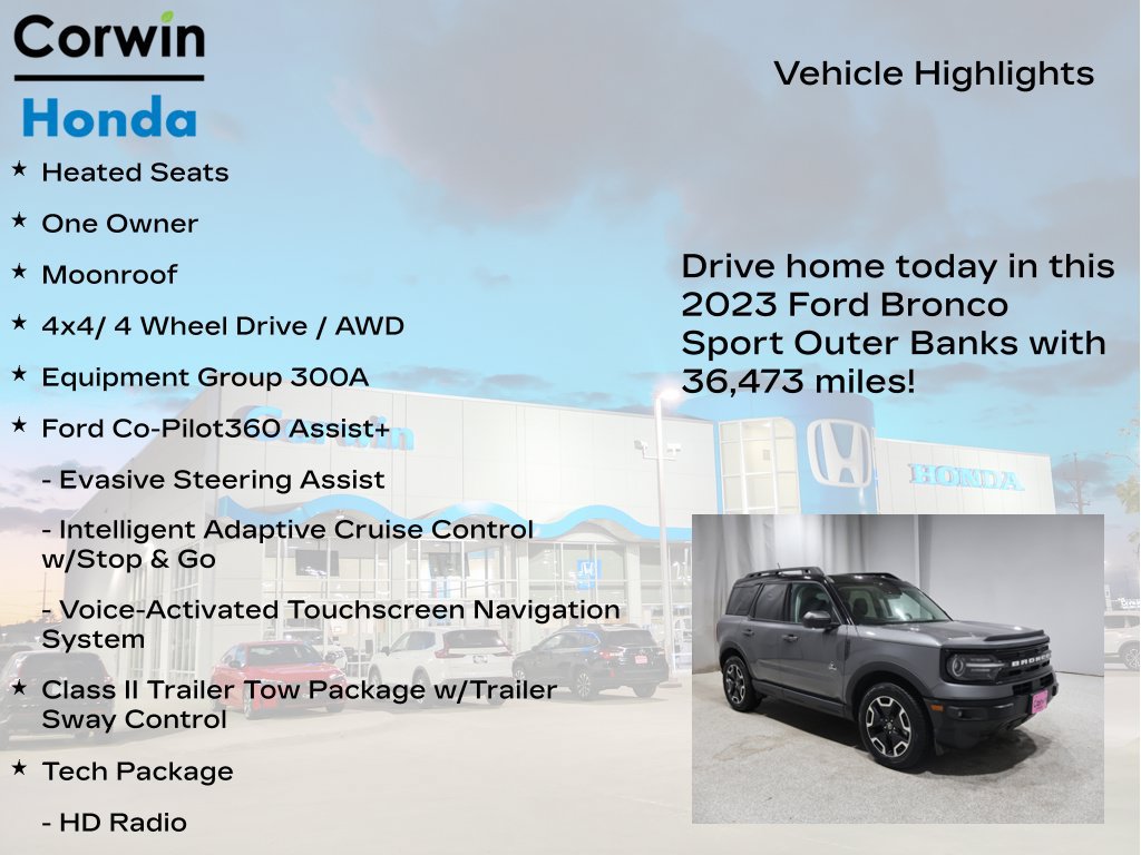 Used 2023 Ford Bronco Sport Outer Banks w/ Tech Package AWD/4WD image 7