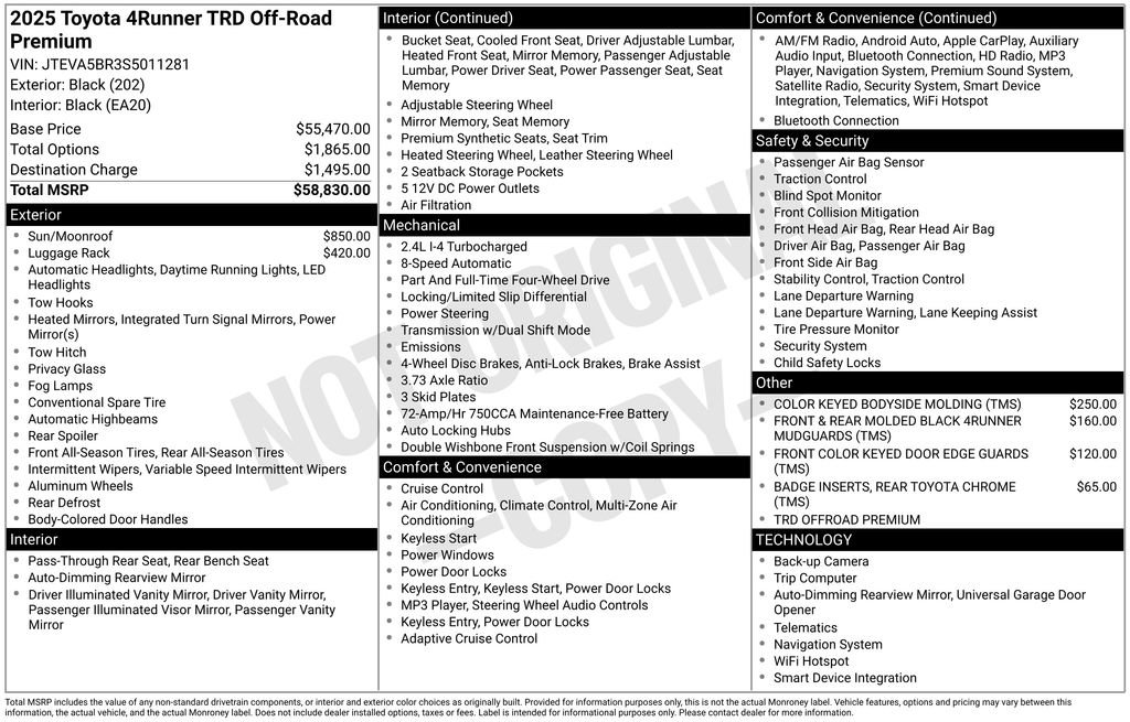 Used 2025 Toyota 4Runner TRD Off-Road Premium image 6