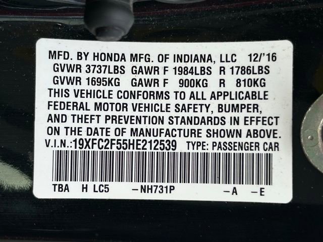 Used 2017 Honda Civic LX image 14