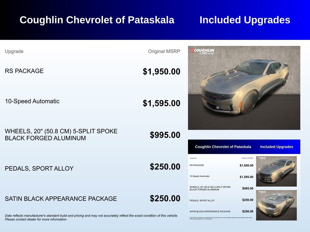 Used 2024 Chevrolet Camaro LT w/ RS Package image 3