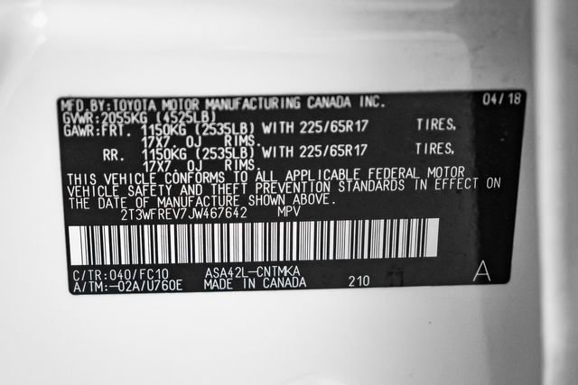 Used 2018 Toyota RAV4 XLE w/ Plus Extra Value Package image 56