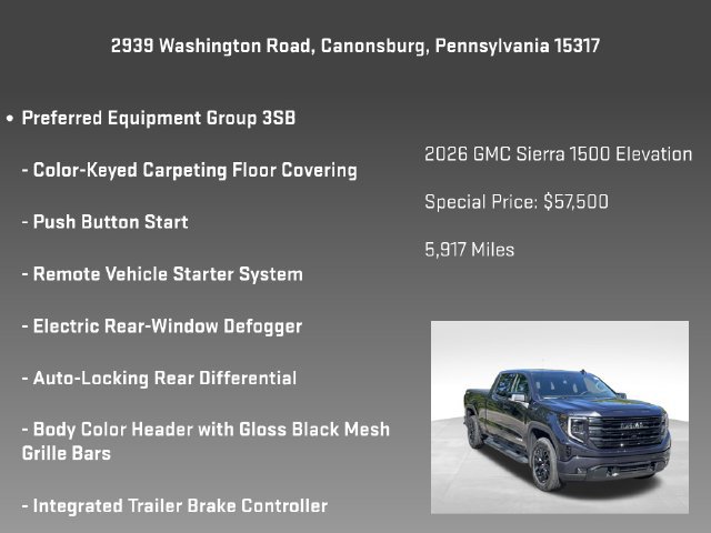 Certified 2026 GMC Sierra 1500 Elevation w/ Elevation Premium Package AWD/4WD image 10