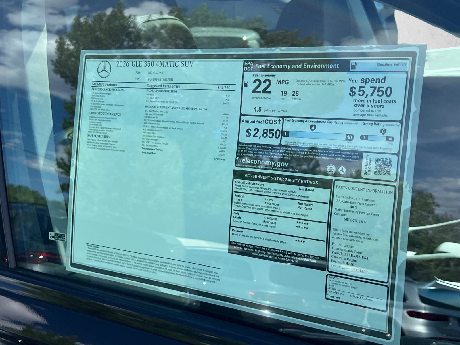 New 2026 Mercedes-Benz GLE 350 4MATIC image 19