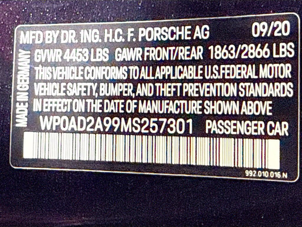 Certified 2021 Porsche 911 Turbo S AWD/4WD image 33