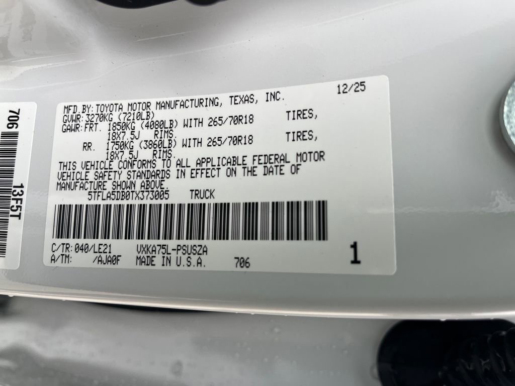 New 2026 Toyota Tundra SR5 image 28