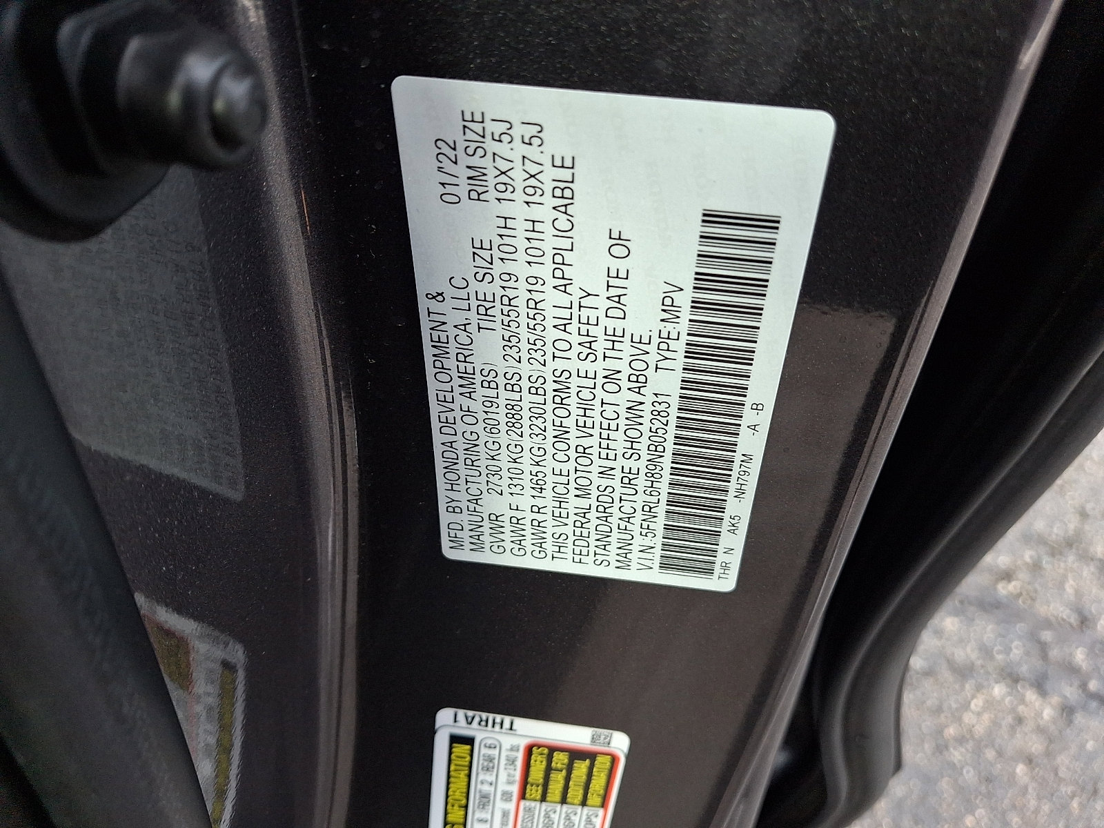 Certified 2022 Honda Odyssey Touring image 27