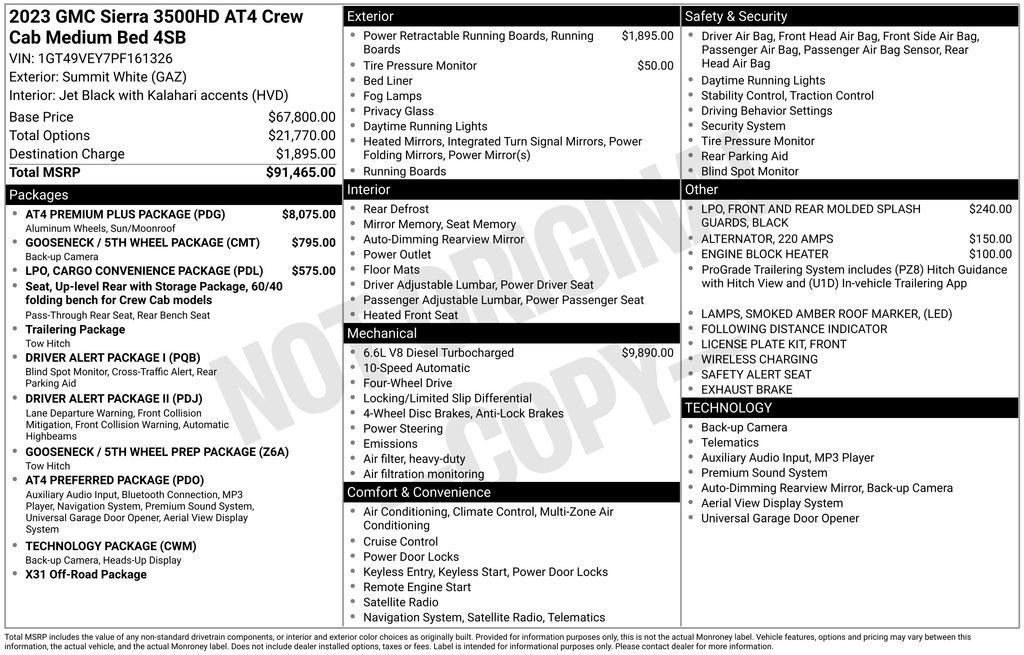 Used 2023 GMC Sierra 3500 AT4 w/ AT4 Premium Plus Package image 42