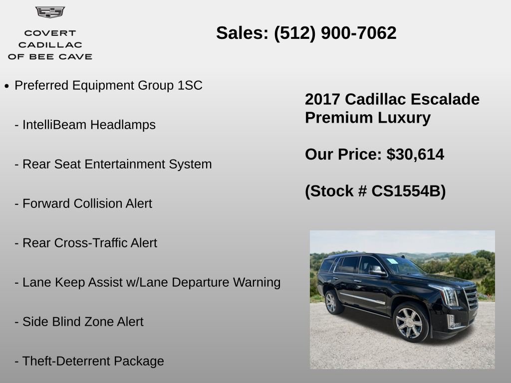 Used 2017 Cadillac Escalade Premium Luxury RWD image 12