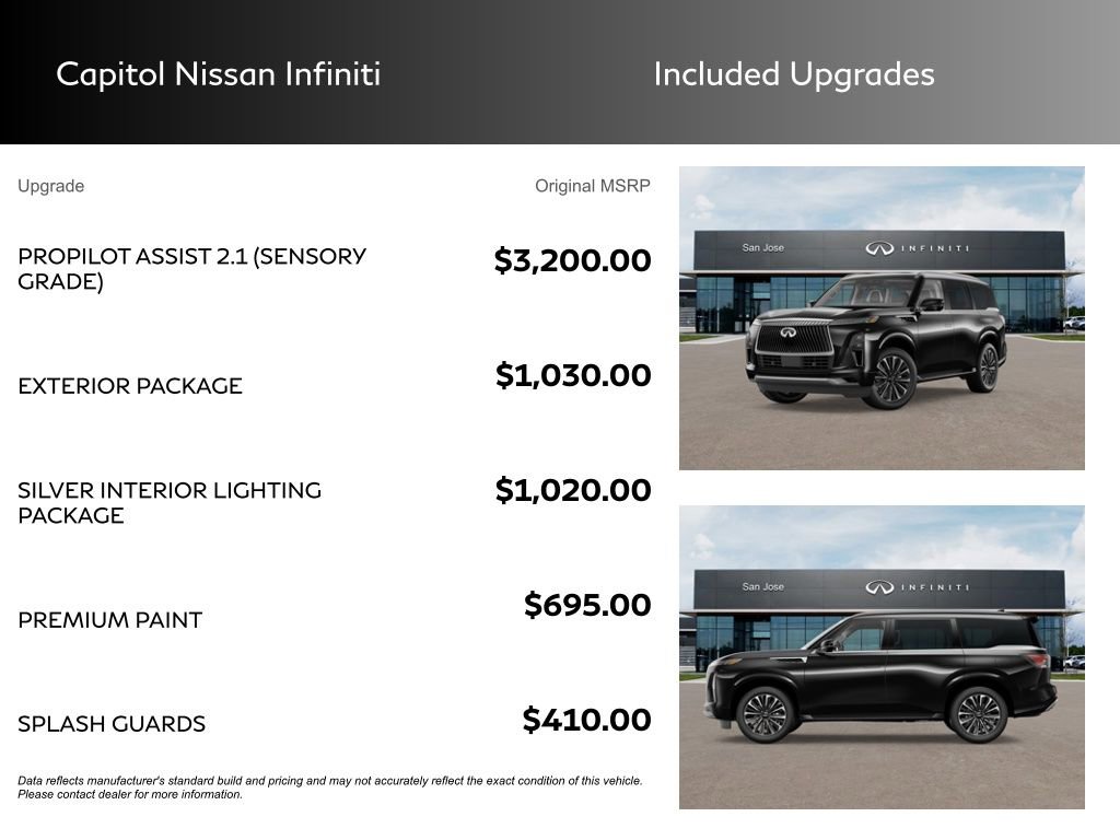 New 2025 INFINITI QX80 Sensory w/ Exterior Package image 3