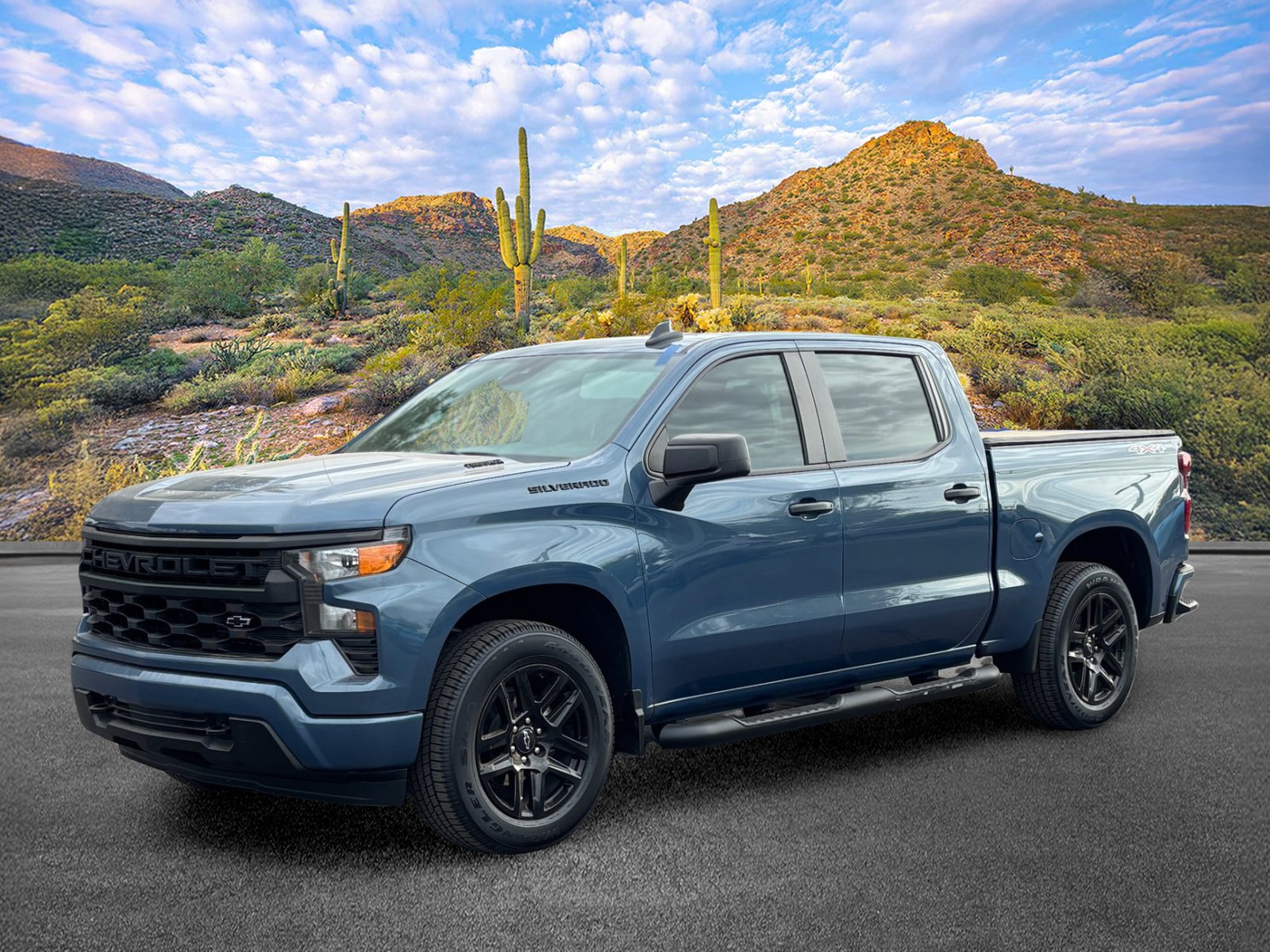 Used 2024 Chevrolet Silverado 1500 Custom w/ Turbomax Blackout Package AWD/4WD image 8