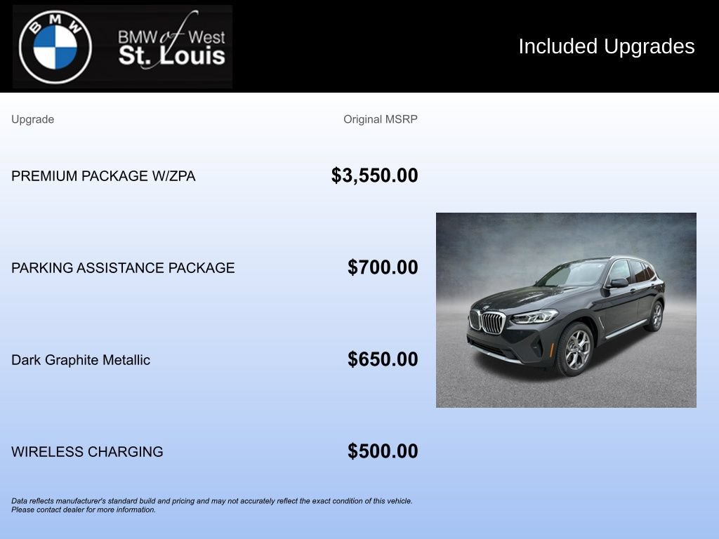 Used 2024 BMW X3 xDrive30i w/ Premium Package w/ZPA AWD/4WD image 20