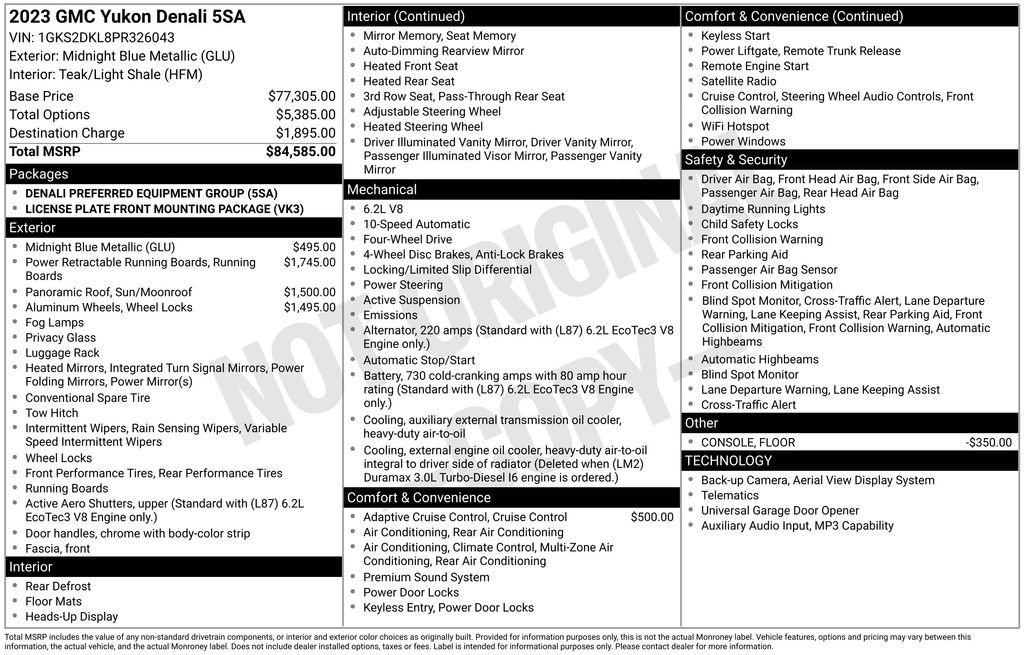 Used 2023 GMC Yukon Denali AWD/4WD image 11