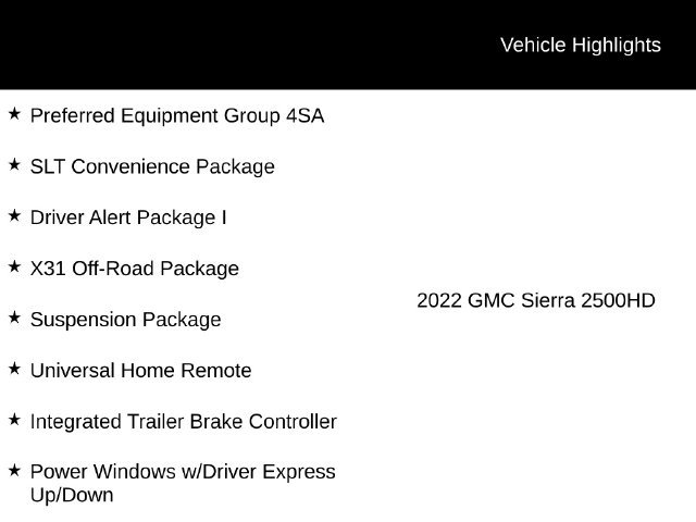 Used 2022 GMC Sierra 2500 SLT w/ SLT Convenience Package AWD/4WD image 12