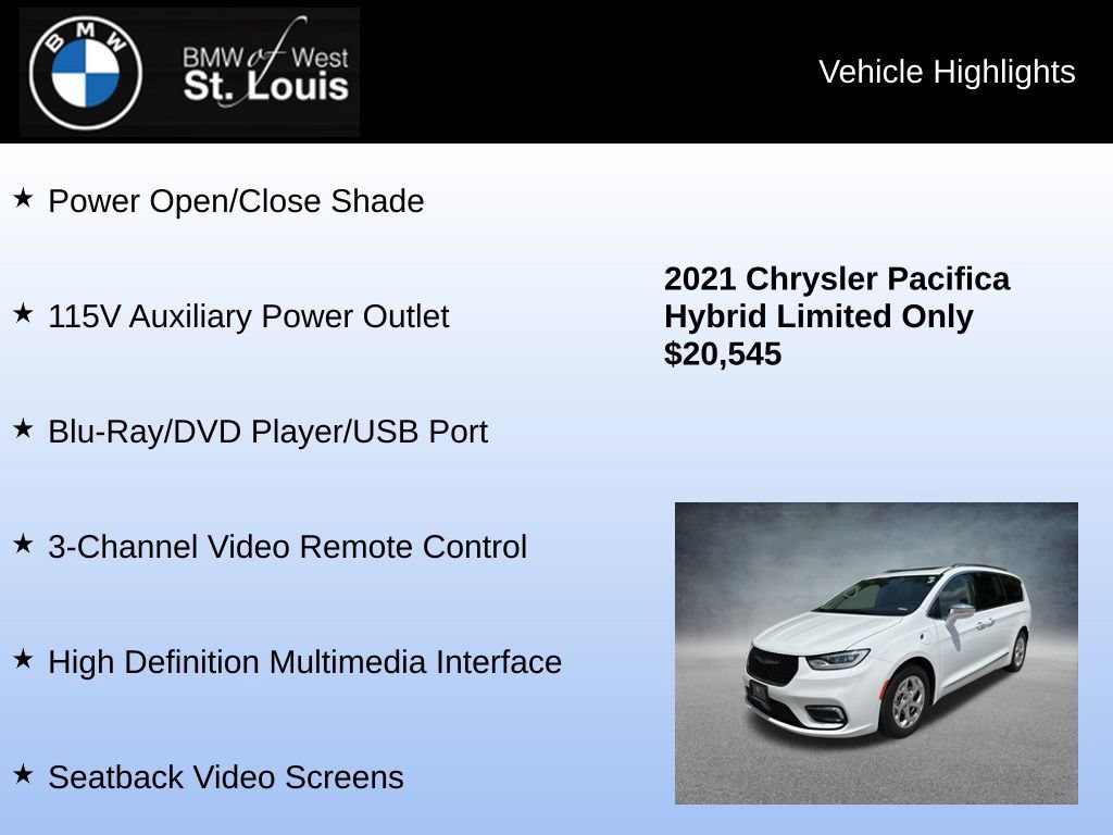 Used 2021 Chrysler Pacifica Limited w/ Uconnect Theater Family Group FWD image 17