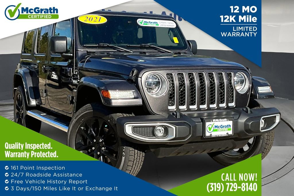 Used 2021 Jeep Wrangler Unlimited Sahara w/ Cold Weather Group image 1