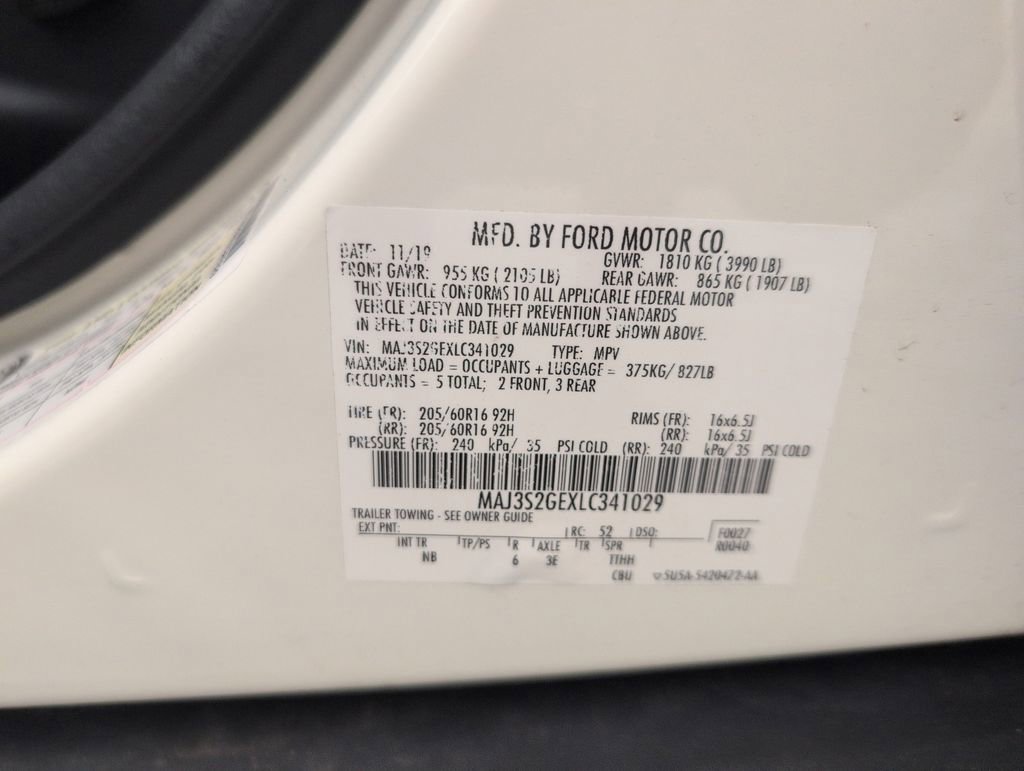 Certified 2020 Ford EcoSport SE w/ SE Convenience Package image 39