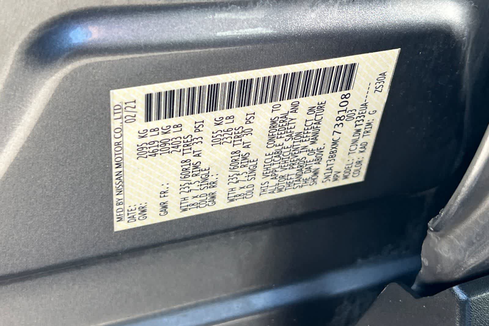 Used 2021 Nissan Rogue SV AWD/4WD image 37