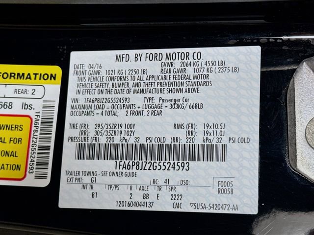 Used 2016 Ford Mustang Shelby GT350 w/ Technology Package image 34