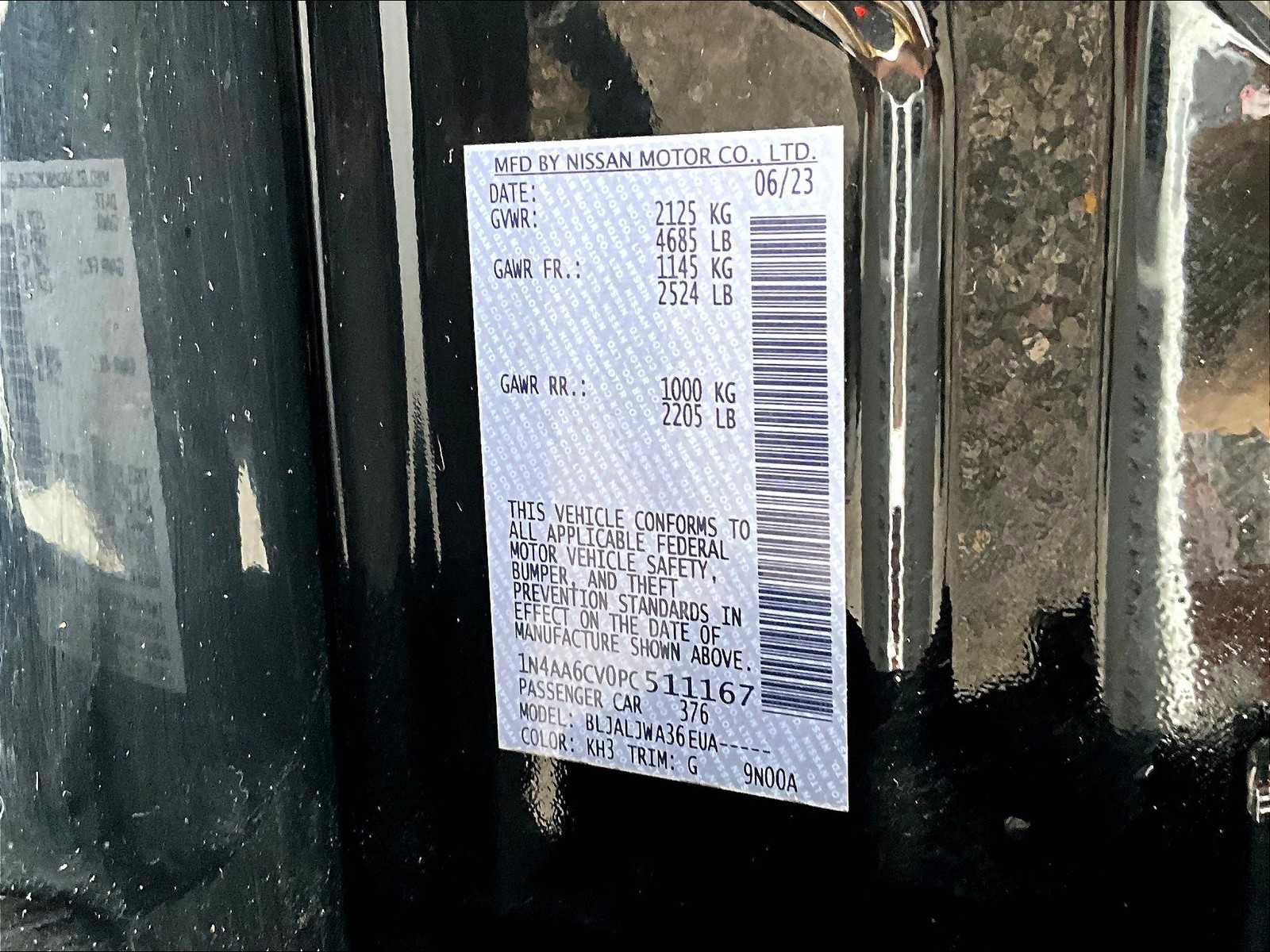 Certified 2023 Nissan Maxima SV w/ Floor Mat Group image 34