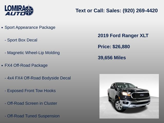 Used 2019 Ford Ranger XLT w/ Equipment Group 302A Luxury AWD/4WD image 21