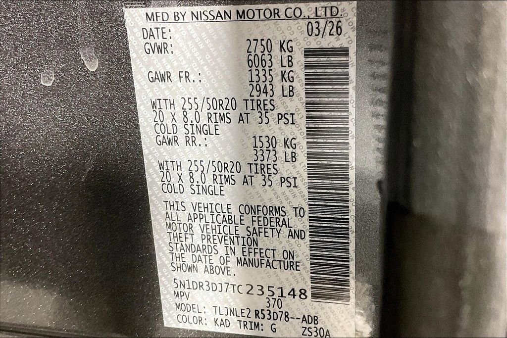 New 2026 Nissan Pathfinder Platinum w/ Cargo Package image 27