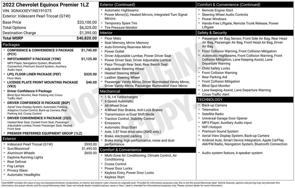 Used 2022 Chevrolet Equinox Premier AWD/4WD image 29