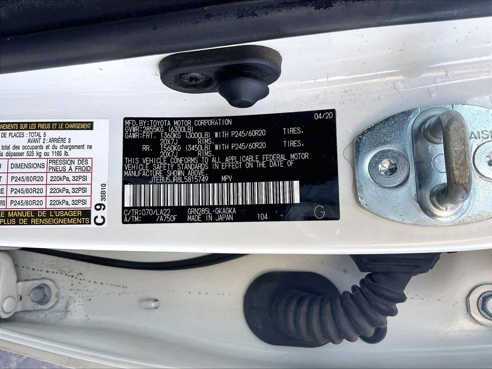Used 2020 Toyota 4Runner Limited image 33
