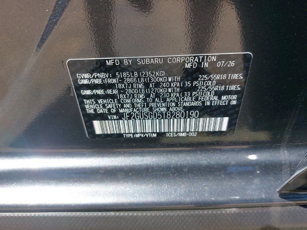 New 2026 Subaru Crosstrek 2.5i Sport AWD/4WD image 35