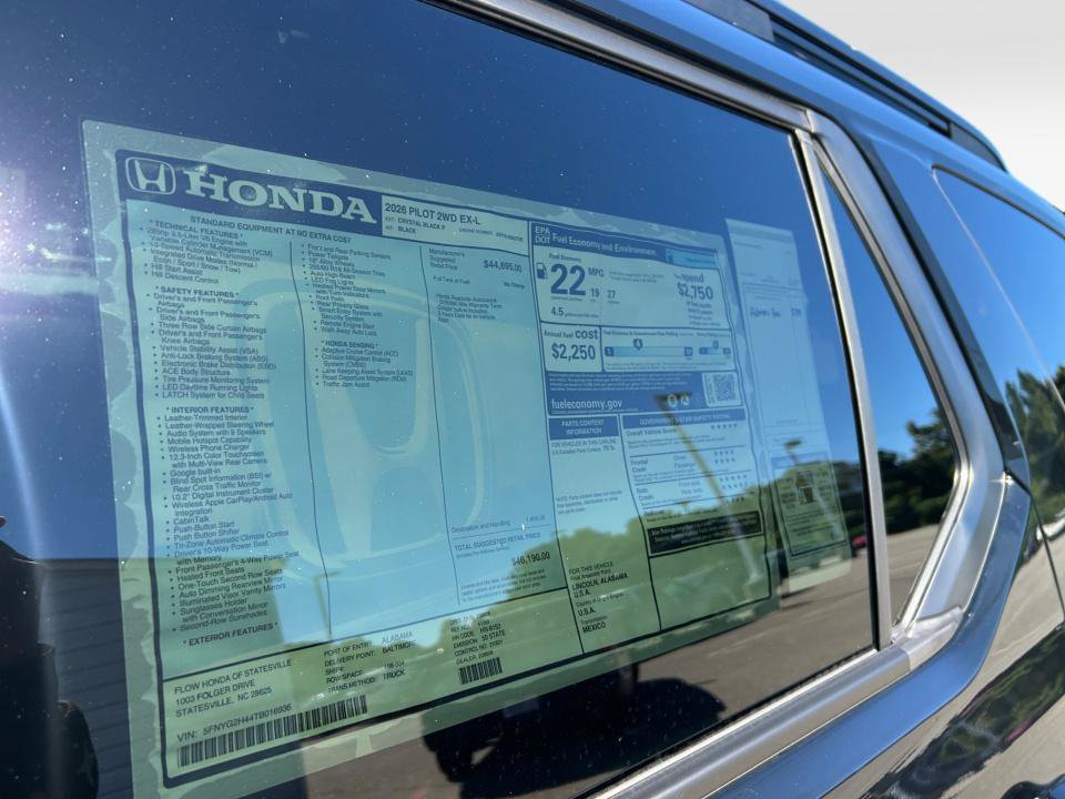 New 2026 Honda Pilot EX-L image 33