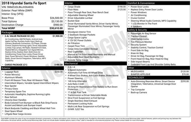 Used 2018 Hyundai Santa Fe Sport w/ 2.4L Value Package 02 image 10