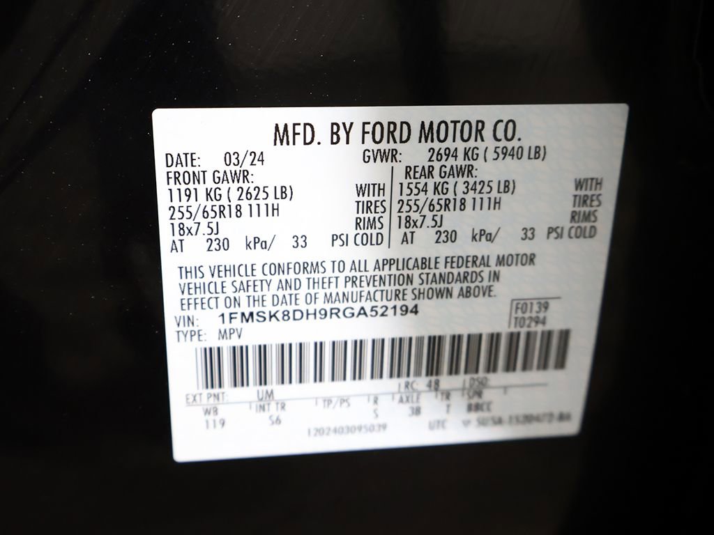 Used 2024 Ford Explorer XLT w/ Equipment Group 202A AWD/4WD image 55