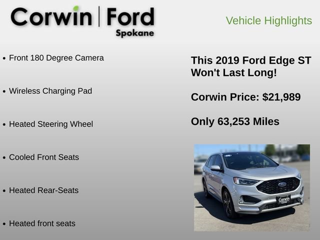 Used 2019 Ford Edge ST w/ Equipment Group 401A AWD/4WD image 12