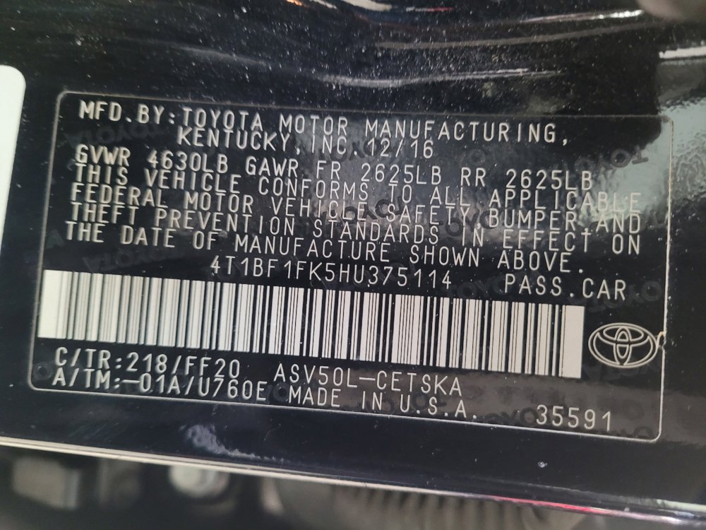 Used 2017 Toyota Camry SE FWD image 33