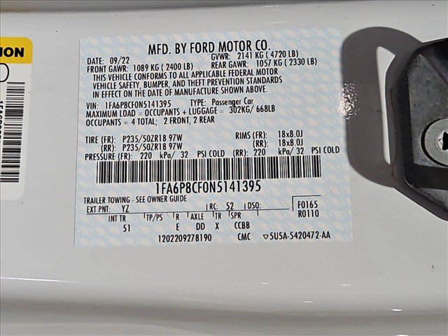 Used 2022 Ford Mustang GT Premium w/ Equipment Group 401A RWD image 21