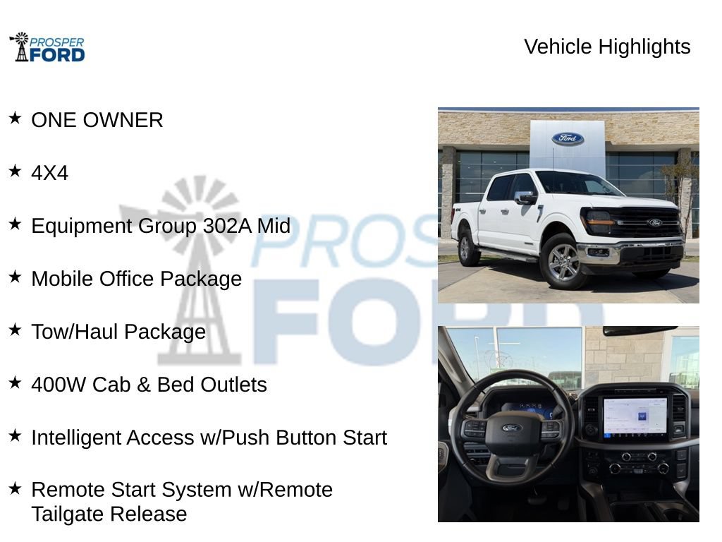 Used 2024 Ford F150 XLT w/ Equipment Group 302A MID AWD/4WD image 5