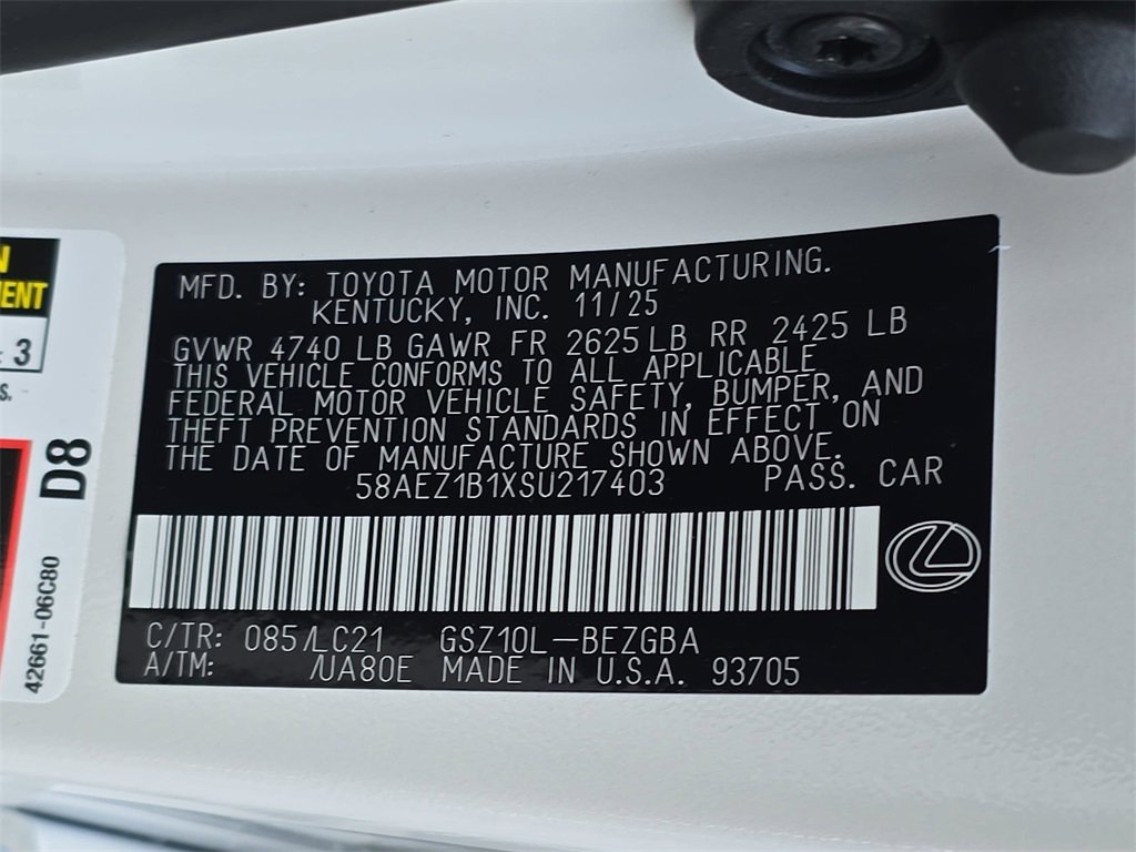 New 2025 Lexus ES 350 Luxury image 36