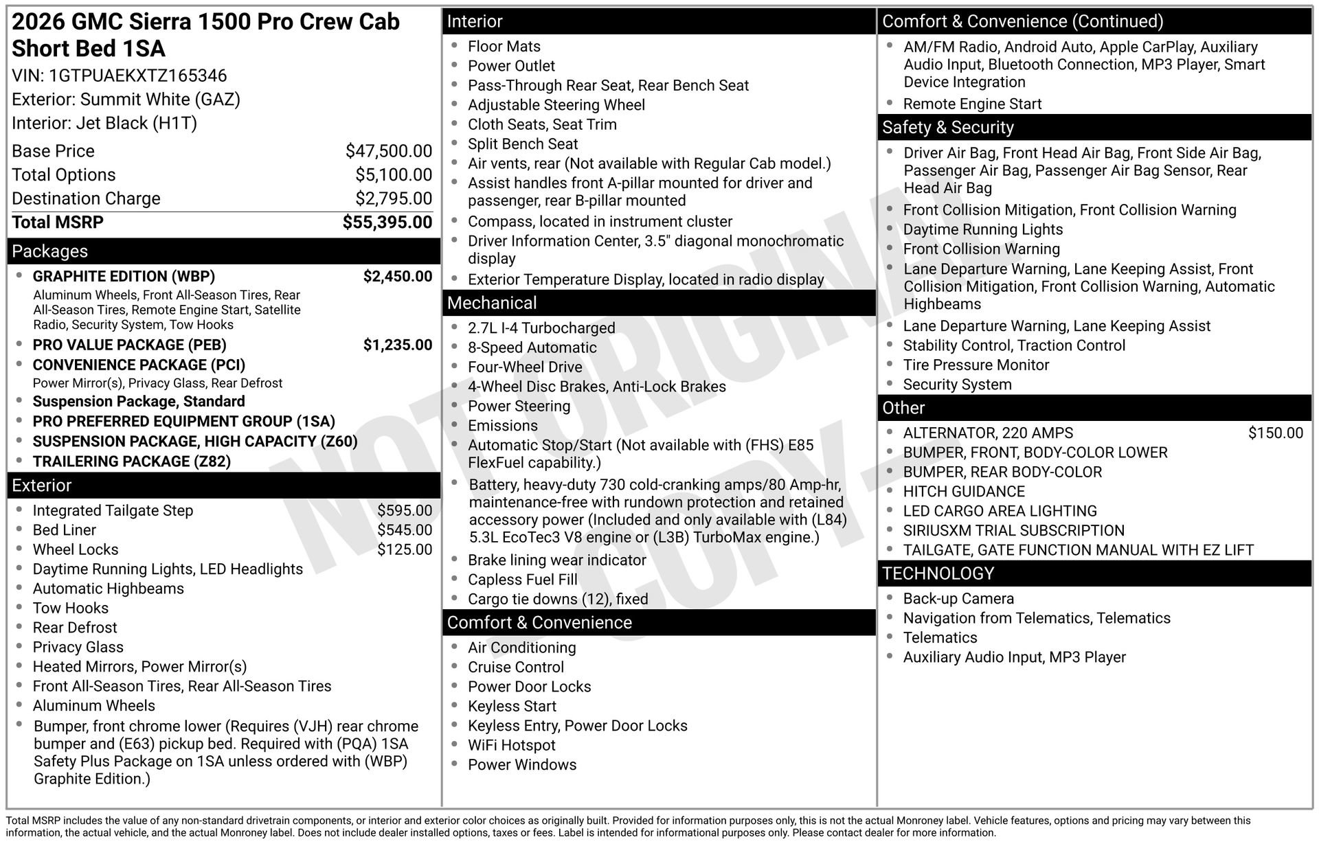 New 2026 GMC Sierra 1500 Pro w/ Graphite Edition AWD/4WD image 3