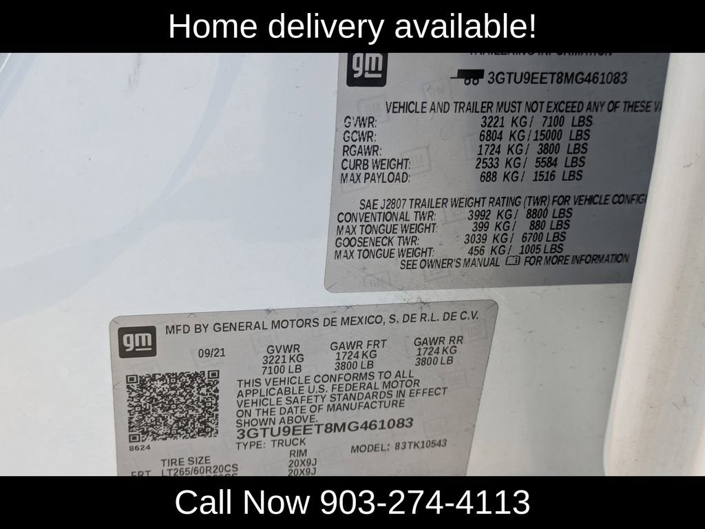 Used 2021 GMC Sierra 1500 AT4 image 37