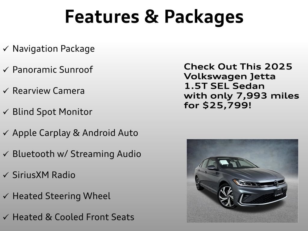 Used 2025 Volkswagen Jetta SEL FWD image 4