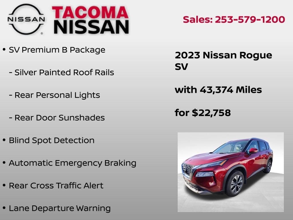 Used 2023 Nissan Rogue SV w/ SV Premium B Package image 7