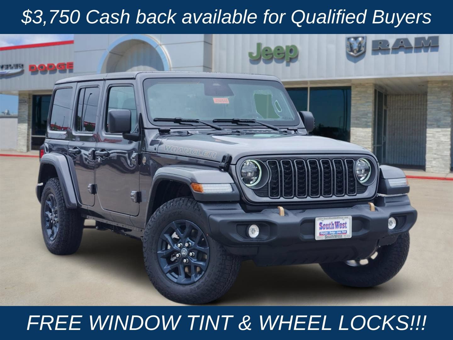 New 2026 Jeep Wrangler Unlimited Sport AWD/4WD image 1