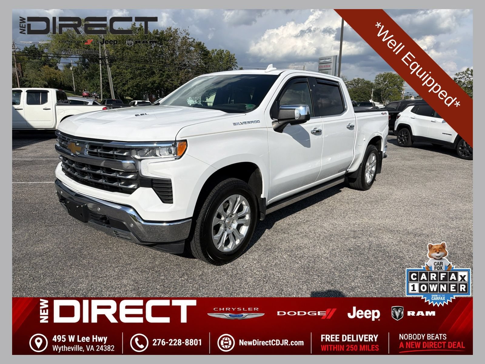 Used 2024 Chevrolet Silverado 1500 LTZ w/ Technology Package AWD/4WD image 1