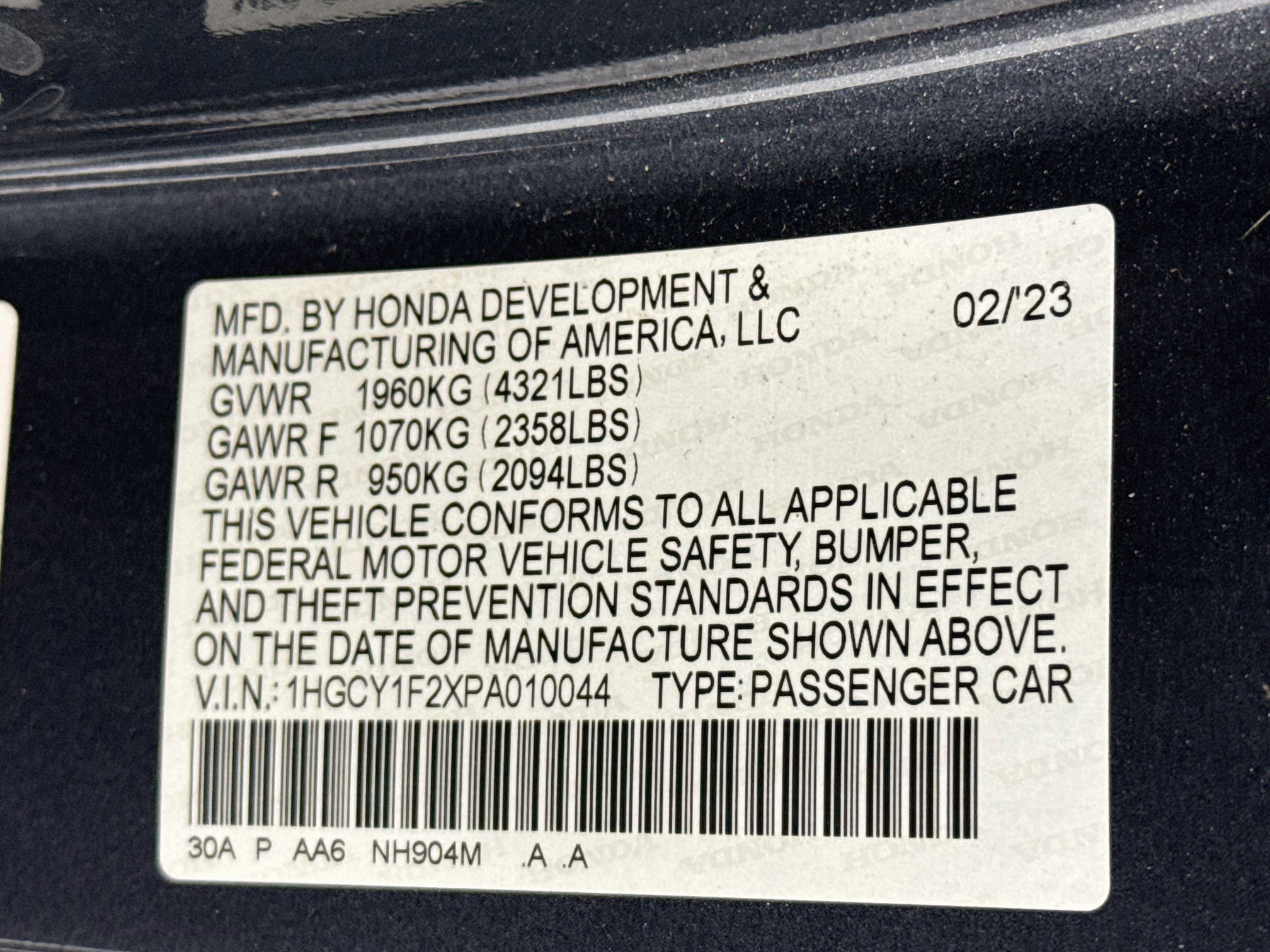 Certified 2023 Honda Accord LX image 29