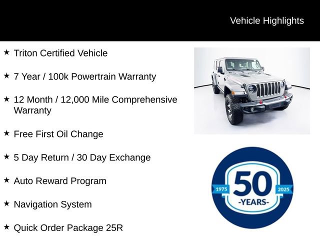 Used 2022 Jeep Wrangler Unlimited Rubicon w/ Steel Bumper Group image 7