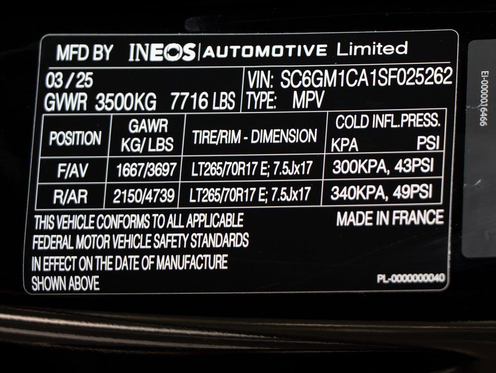 New 2025 INEOS Grenadier image 23