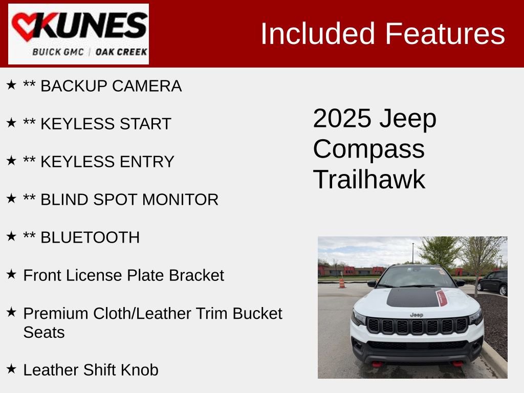 Used 2025 Jeep Compass Trailhawk AWD/4WD image 2