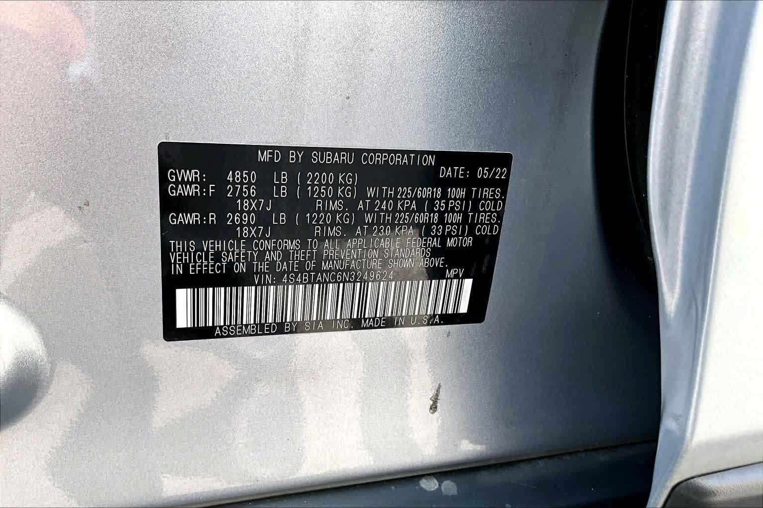 Used 2022 Subaru Outback Limited AWD/4WD image 34